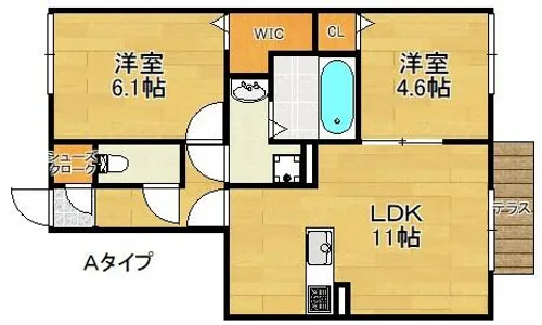 リミテッド【1階】の間取り