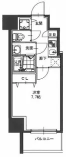 S-RESIDENCE緑橋駅前【11階】の間取り