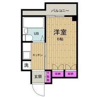 グリーンハイツ今津【4階】の間取り