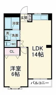 メゾン山口Ⅱ【2階】の間取り