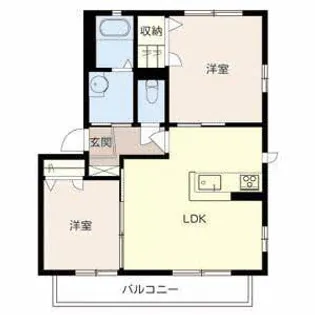 PARADORES C棟【2階】の間取り