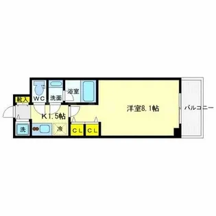 エスティメゾン京橋【2階】の間取り