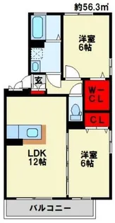 ケイズスクエア D棟【102号室】の間取り