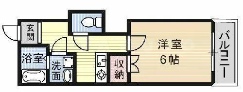 グロウパレス【405号室】の間取り