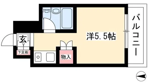 星が丘第一ビル【7階】の間取り