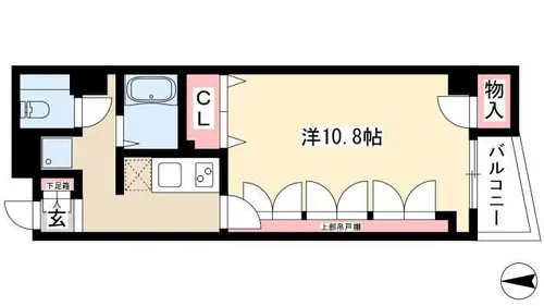 グランパス豊年【5階】の間取り