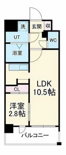 グランフェリーチェナイン【15階】の間取り