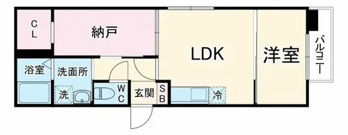 CEDAR HALL YAMADA TWO【3階】の間取り