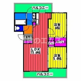 カラコレスⅠ【2階】の間取り