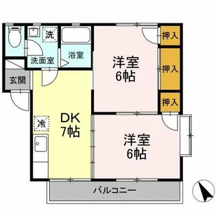 OASIS SATONAKA A【1階】の間取り