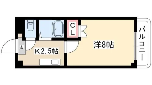 サンハイツオオイケ【3階】の間取り