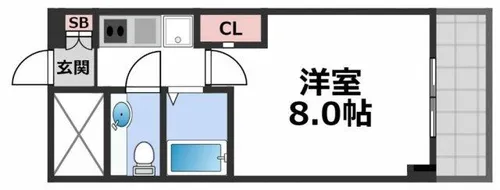 メゾン・ド・ヴィレ 城東【3階】の間取り
