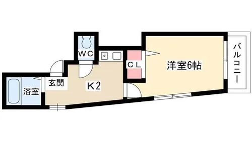 江戸清ビル【302号室】の間取り