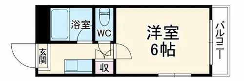 フローラル横堤【3階】の間取り