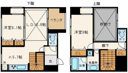 HORIE LUX【7階】の間取り