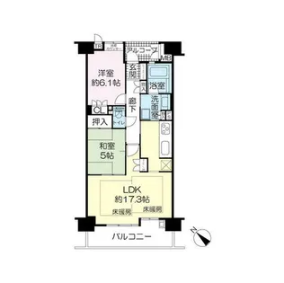 ローレルスクエア豊中アウレリア(0002848)【5階】の間取り