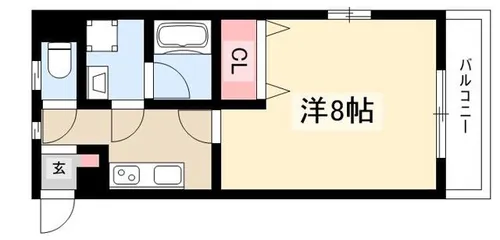 サニーコート松軒【205号室】の間取り