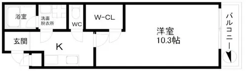 セレーナ住之江Ⅱ番館【2階】の間取り