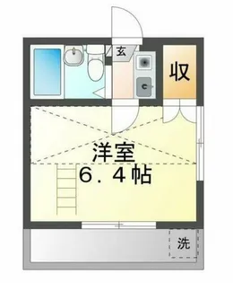 タウンコート【205号室】の間取り