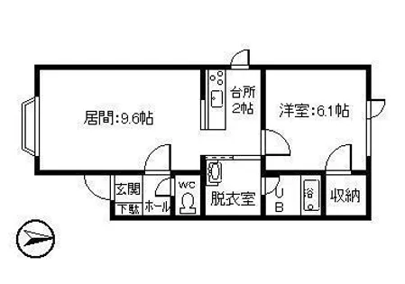 レーベン【2-A号室】の間取り