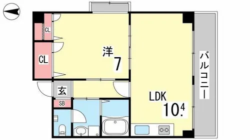 ロイヤルグリーン【203号室】の間取り