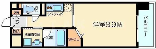 大阪府大阪市淀川区西宮原2丁目【マンション】の間取り