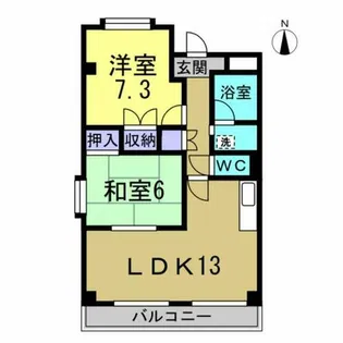 STARハイツ77【2階】の間取り