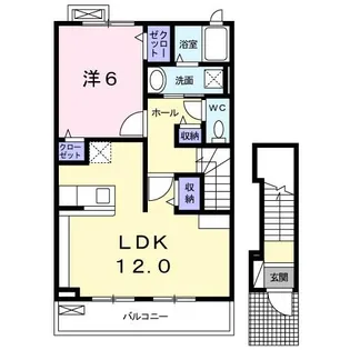 アンジュアルモニーⅠ【2階】の間取り