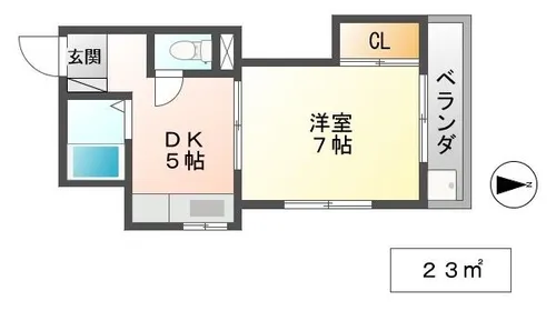第一神崎ハイツ【305号室】の間取り