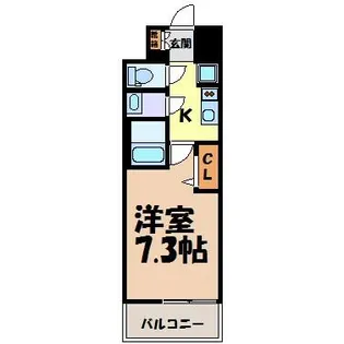 プレサンスジェネ新栄町駅前葵【7階】の間取り