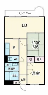大阪府豊中市上野東1丁目【マンション】の間取り