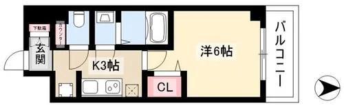 プレサンスNAGOYAシティオ【2階】の間取り