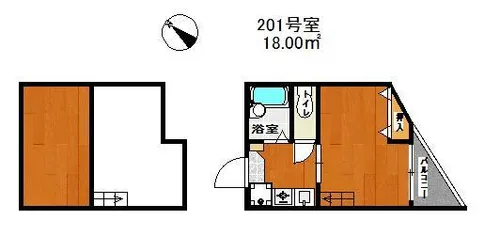 ミワコート博多【2階】の間取り