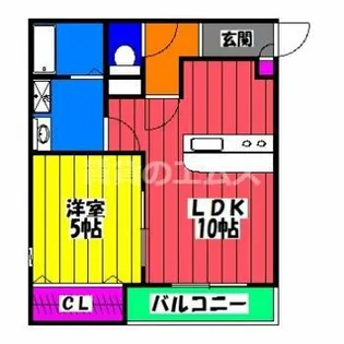 メゾンクレール竹下駅前弐番館【303号室】の間取り