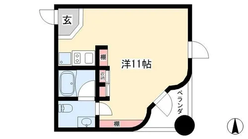 BIANCASA水主町【503号室】の間取り