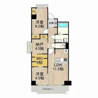 大阪府大阪市北区天満2丁目【マンション】の間取り