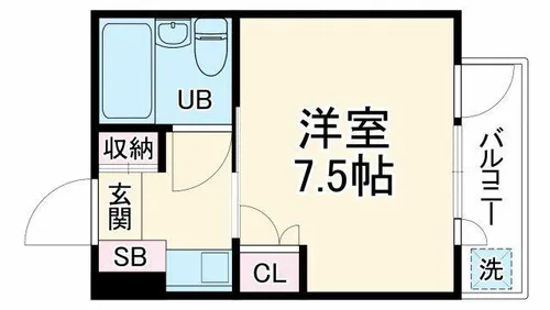 メイト緑地公園【4階】の間取り