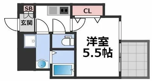 アドバンス上町台プレジール【4階】の間取り