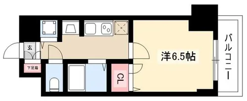 プレサンス名古屋STATIONアライブ【15階】の間取り