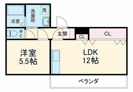 サンパーク共和【4階】の間取り