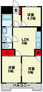 ギャラン春の町【5階】の間取り