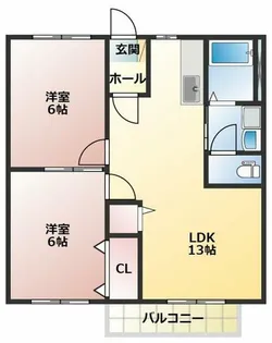 ユトリロ北山2【201号室】の間取り