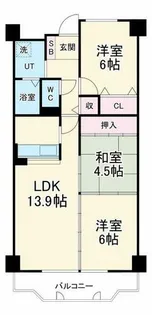 ウィステリア千里【2階】の間取り