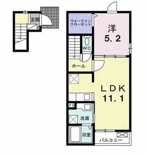 リブリオポラ D【2階】の間取り