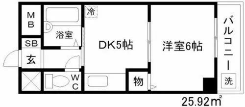 第2東三国グランドハイツ北【4階】の間取り