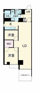 ネオアージュ土佐堀【9階】の間取り