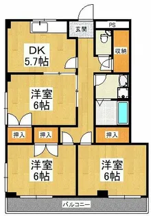 メゾン天の橋【2階】の間取り