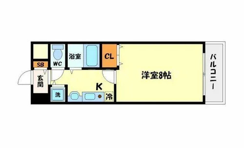 パークサイド千里【4階】の間取り