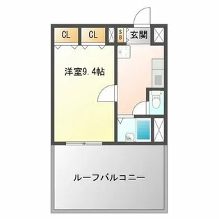 アルビオン新北野【7階】の間取り