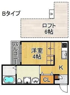 リアージュ住之江舎【2階】の間取り
